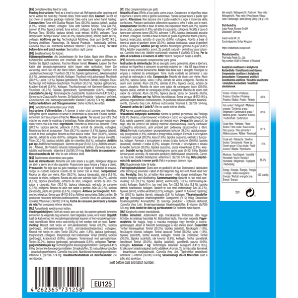 CHURU kreminių skanėstų rinkinys su tunu ir jūrų gėrybėmis katėms, 20 vnt.