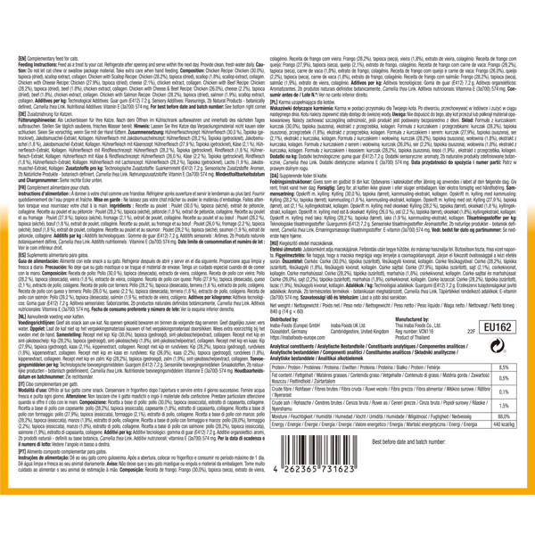 CHURU kreminių skanėstų rinkinys su vištiena katėms, 60 vnt.