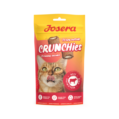 JOSERA Crunchies with Beef skanėstai katėms su jautiena, 60 g