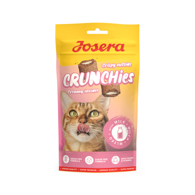 JOSERA Crunchies with Milk skanėstai katėms su pienu, 60 g