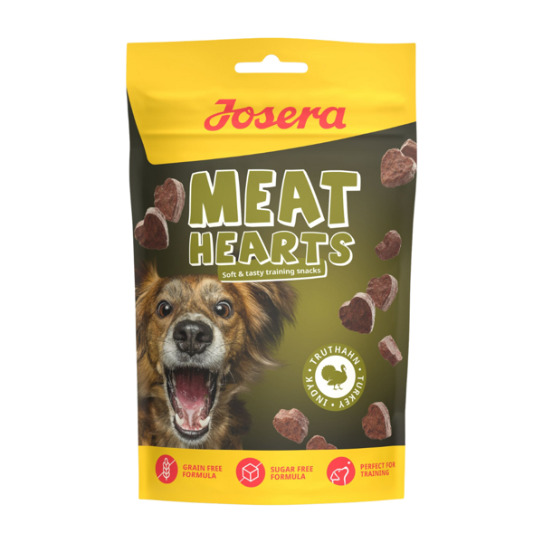  JOSERA Meat Meat Hearts Turkey treniravimo skanėstai šunims su kalakutiena, 70 g