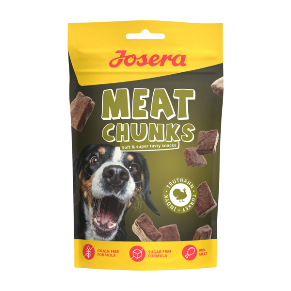 JOSERA Meat Chunks Turkey skanėstai šunims su kalakutiena, 70 g