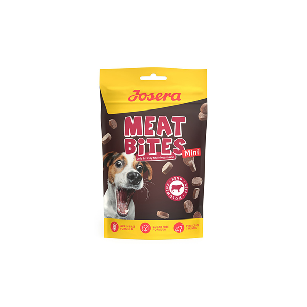 JOSERA Meat Bites Mini Beef treniravimo skanėstai šunims su  jautiena, 70 g