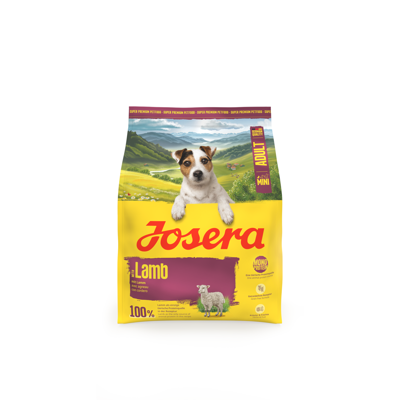 Josera Mini Lamb begrūdis sausas pašaras mažų veislių šunims su ėriena, 900 g