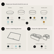 DISTRICT 70 DAWN stiklinis dubenėlis katėms 12 cm., juoda