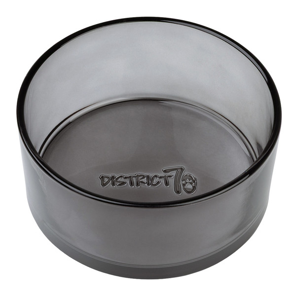 DISTRICT 70 DAWN stiklinis dubenėlis šunims L 21 cm., juoda