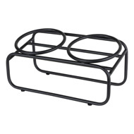 DISTRICT 70 BUTLER stovas kačių dubenėliams , juodas