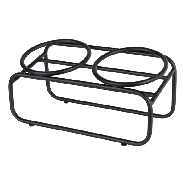 DISTRICT 70 BUTLER stovas kačių dubenėliams , juodas