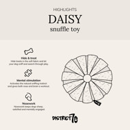 DISTRICT 70 DAISY užimtumo žaislas šunims 21 cm., balta