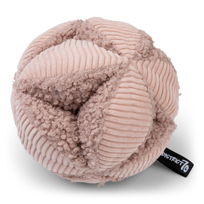DISTRICT 70 BOBBY užimtumo žaislas - kamuolys šunims 13 cm., rausvas