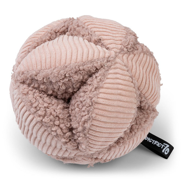 DISTRICT 70 BOBBY užimtumo žaislas - kamuolys šunims 13 cm., rausvas