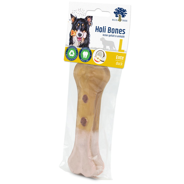 BLUE TREE Holi bones duck skanėstas kaulas šunims su antiena L, 100 g