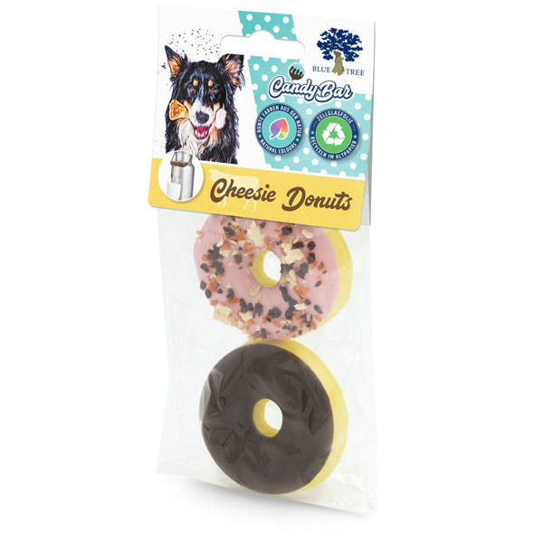 BLUE TREE Cheesie donuts natūralus kramtomas skanėstas šunims su kalciu 75 g