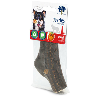 BLUE TREE Deeries natūralus skanėstas šunims - elnio ragai S, 40 g