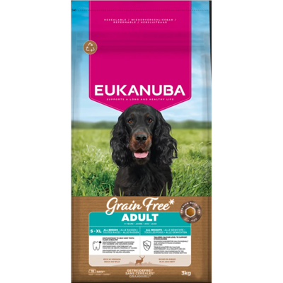 EUKANUBA GF sausas pašaras šunims su elniena, AB, 3kg