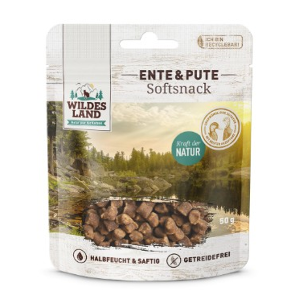 Akc. Wildes Land Soft Snack Duck & Turkey Cat 50 g