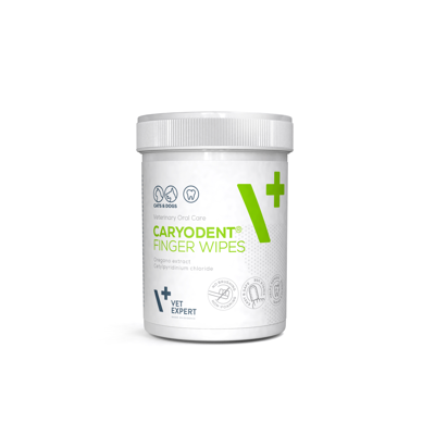 VETEXPERT CARYODENT Dantų valymo servetėlės-antpirščiai šunims ir katėms, N50