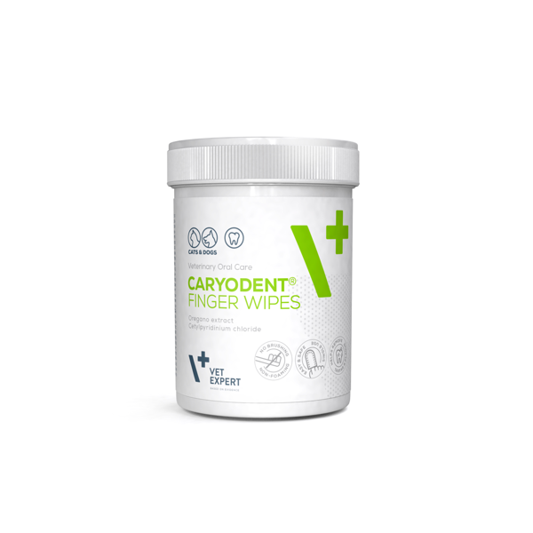 VETEXPERT CARYODENT Dantų valymo servetėlės-antpirščiai šunims ir katėms, N50