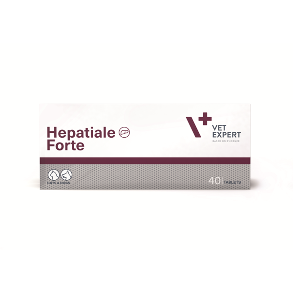 VETEXPERT Hepatiale forte pašaro papildas šunims ir katėms, kepenų veiklai, 300mg, N40