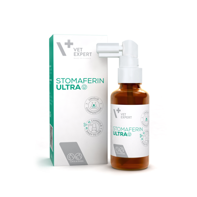 VETEXPERT Stomaferin ultra priemonė šunims ir katėms, burnos ertmei, 30ml