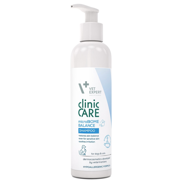 VETEXPERT Microbiome balance Clinic Care šampūnas šunims ir katėms, 250ml