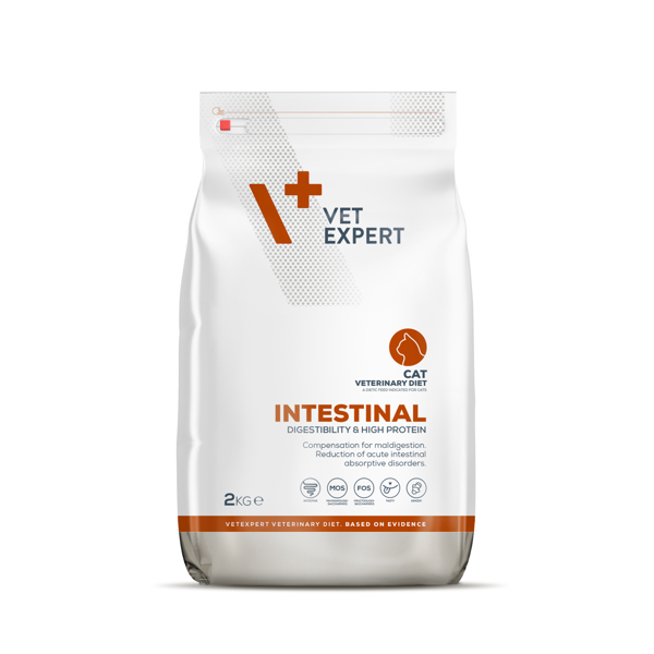 VETEXPERT Veterinary Diet Intestinal dietinis sausas pašaras katėms, 2 kg