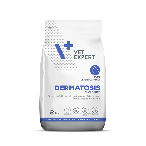 VETEXPERT Veterinary  Diet Dermatosis dietinis sausas pašaras katėms, 2kg