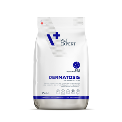 VETEXPERT Veterinary Diet Dermatosis Salmon&Potato dietinis sausas pašaras šunims, 2 kg
