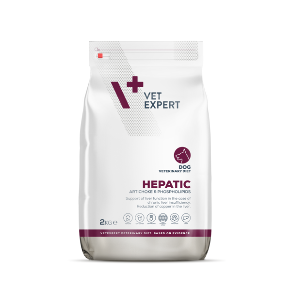 VETEXPERT Veterinary Diet Hepatic dietinis sausas pašaras šunims, 2kg