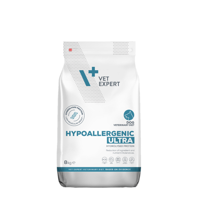 VETEXPERT Veterinary Diet Hypoallergenic Ultra dietinis sausas pašaras šunims, 8 kg