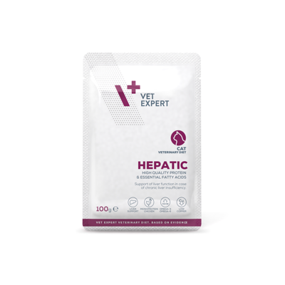 VETEXPERT Veterinary Diet Hepatic dietinis pašaras katėms, 100g paveikslėlis