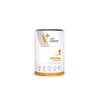 VETEXPERT Veterinary Diet Renal Chicken & Rice dietinis pašaras šunims, 400g