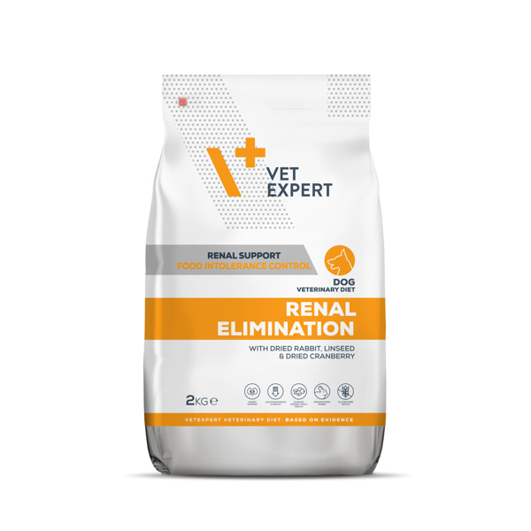VETEXPERT Veterinary Diet Renal Elimination dietinis sausas pašaras šunims, 2 kg