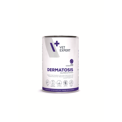 VETEXPERT Veterinary Diet Dermatosis S&P dietinis pašaras šunims, 400 g
