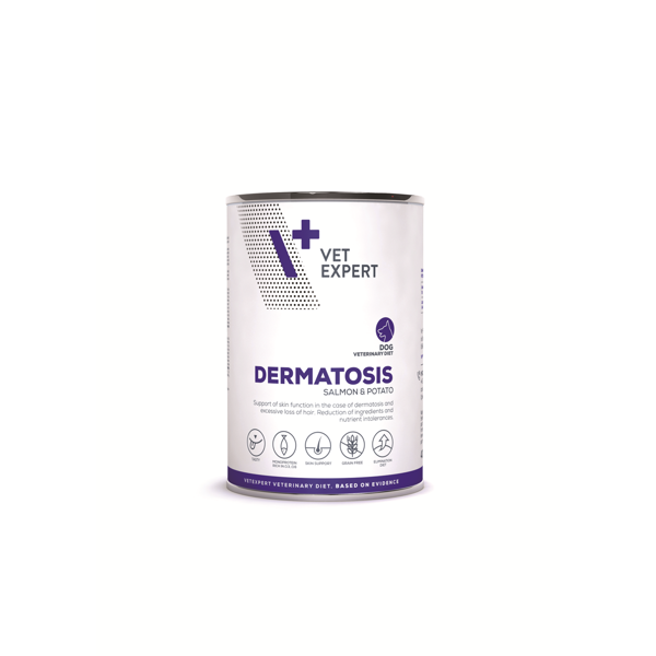 VETEXPERT Veterinary Diet Dermatosis S&P dietinis pašaras šunims, 400 g