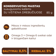 CLUB 4 PAWS Premium konservuotas pašaras su vištiena drebučiuose suaugusioms katėms, 85g