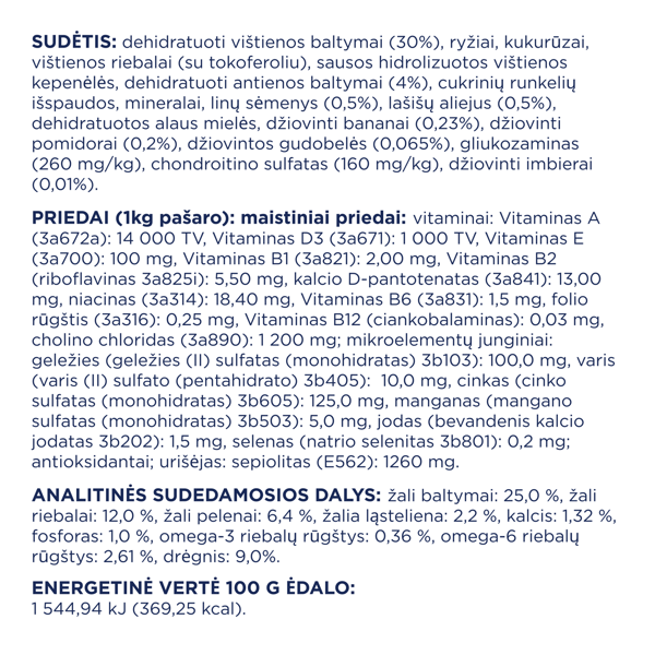 CLUB 4 PAWS Premium visavertis pašaras didelių veislių suaugusiems šunims su antiena, 14 kg