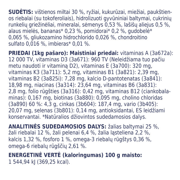 CLUB 4 PAWS Premium visavertis pašaras suaugusiems didelių veislių šunims, 14 kg