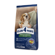CLUB 4 PAWS Premium visavertis pašaras vidutinių veislių  suaugusiems šunims su antiena, 14 kg