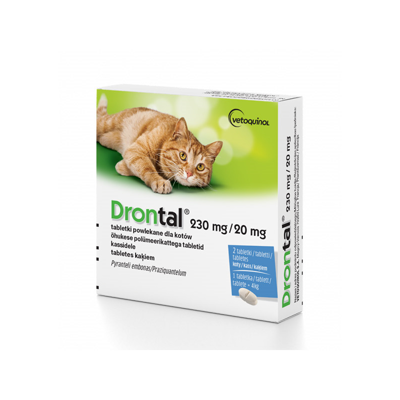 DRONTAL Cat tabletės nuo kirminų katėms, N2