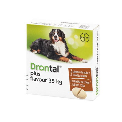 DRONTAL Dog Flavour XL tabletės nuo kirminų dideliems šunims, N2