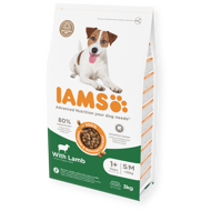 IAMS sausas maistas mažų ir vidutinių veislių šunims su ėriena, 3 kg