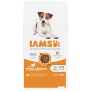 IAMS sausas maistas mažų ir vidutinių veislių šunims su vištiena, 12 kg
