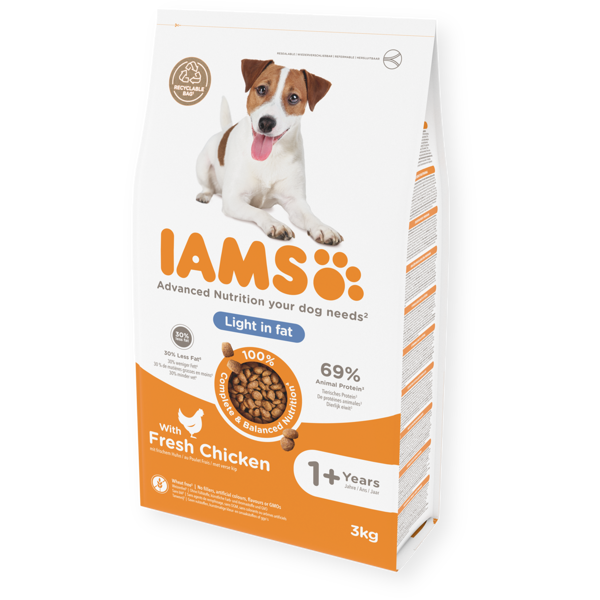 IAMS sausas maistas mažų ir vidutinių veislių šunims su vištiena, 3 kg