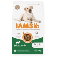 IAMS sausas maistas didelių veislių šunims su ėriena, 3 kg