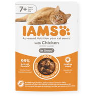 IAMS Delights konservai vyresnėms katėms su vištiena, 85 g