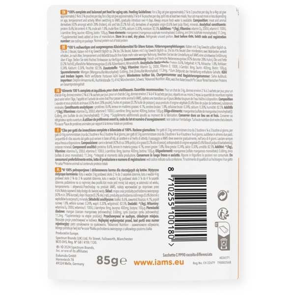 IAMS Delights konservai vyresnėms katėms su vištiena, 85 g