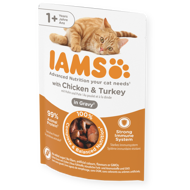 IAMS Delights konservai katėms su vištiena ir kalakutiena, 85 g