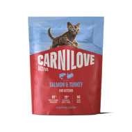 CARNILOVE Active Salmon&Turkey for Kittens sausas pašaras kačiukams, 400 g