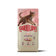 CARNILOVE True Fresh Turkey Adult Cat Sterilised sausas pašaras katėms su kalakutiena, 6 kg